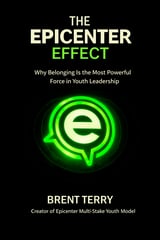 Book cover for The Epicenter Effect by Brent Terry, featuring neon green e logo on black background